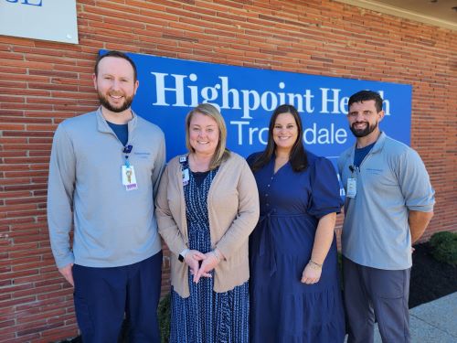 Chest Pain Accreditation Team Photo - Cole, Angela, Kelly, Dusty