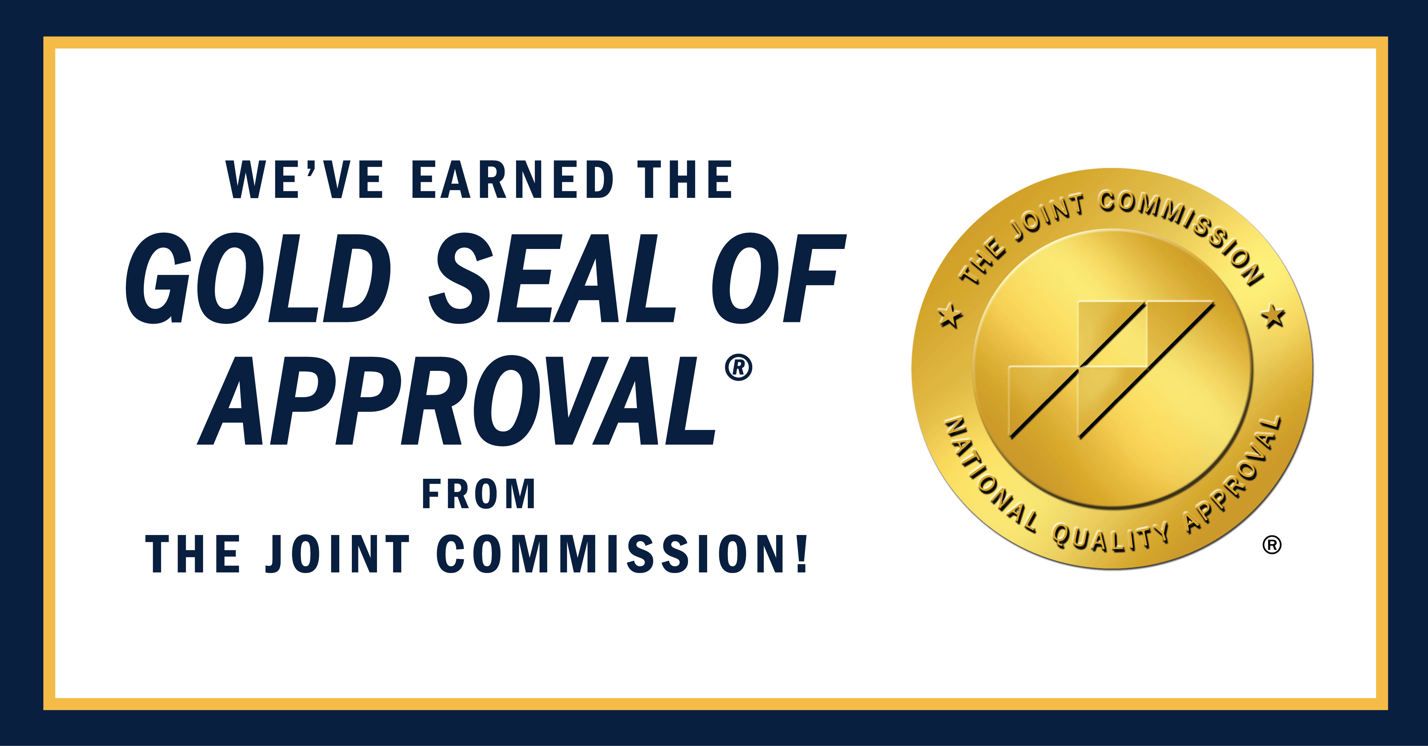 We've earned the Gold Seal of Approval