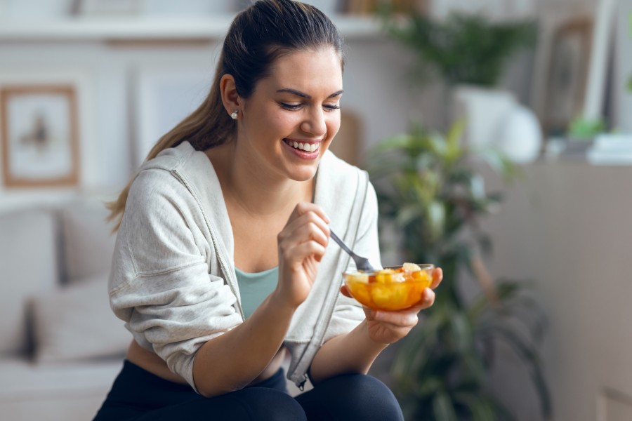 Eating healthy foods with digestive health