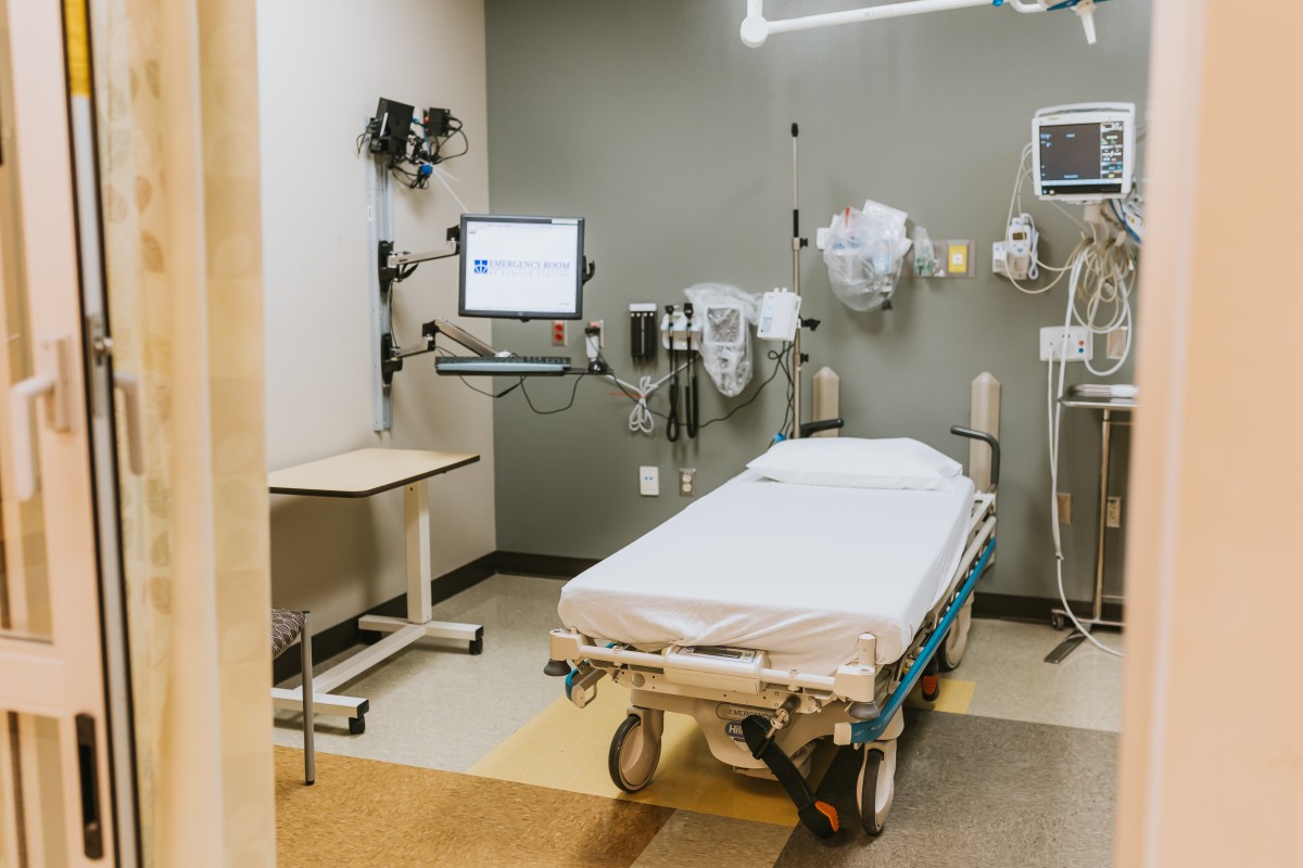 A room at Sumner Station ER. 